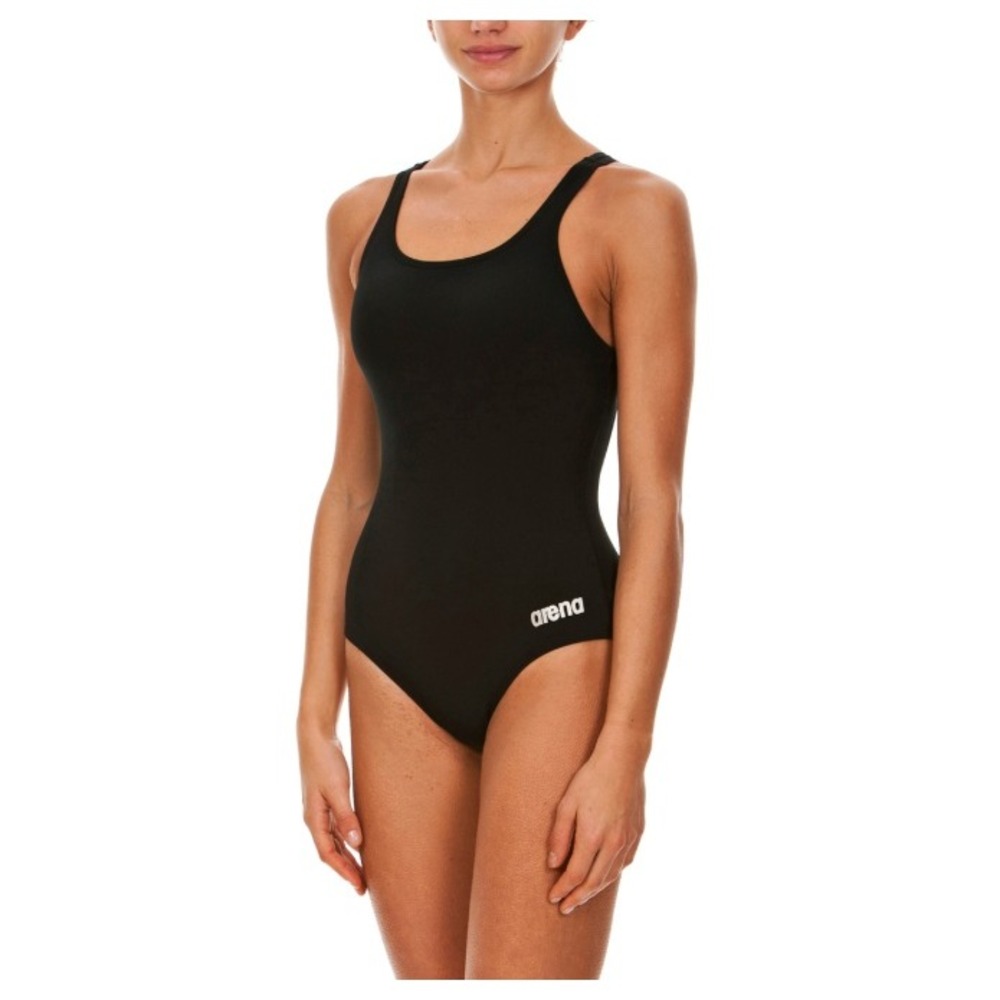 Arena Team Solid Swim Pro Back One Piece Swimsuit Athletic Training Black XS